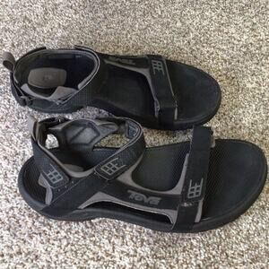 Teva Minam Mens Black Sandals Size 12